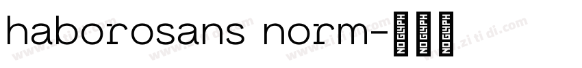 haborosans norm字体转换